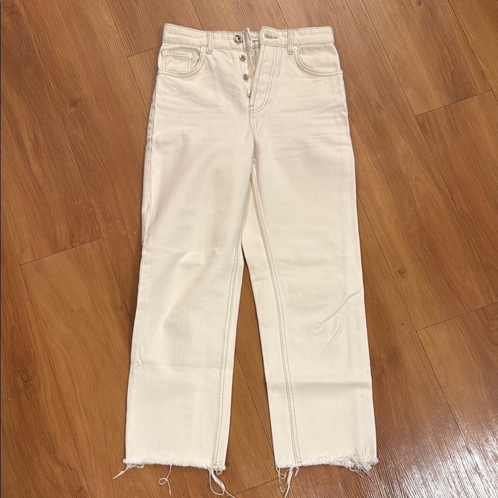 Zara Women's Cream Jeans